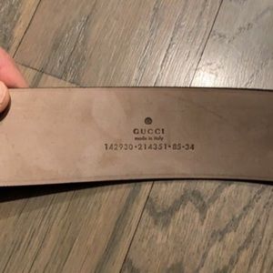 Gucci belt